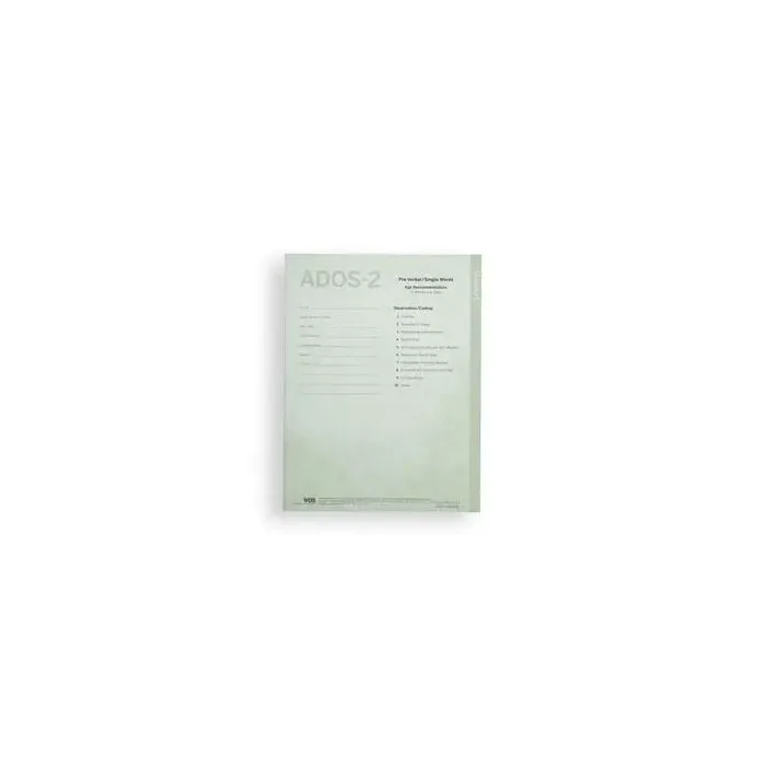 ADOS-2 Protocol Booklet Module 1 (Pack of 10)