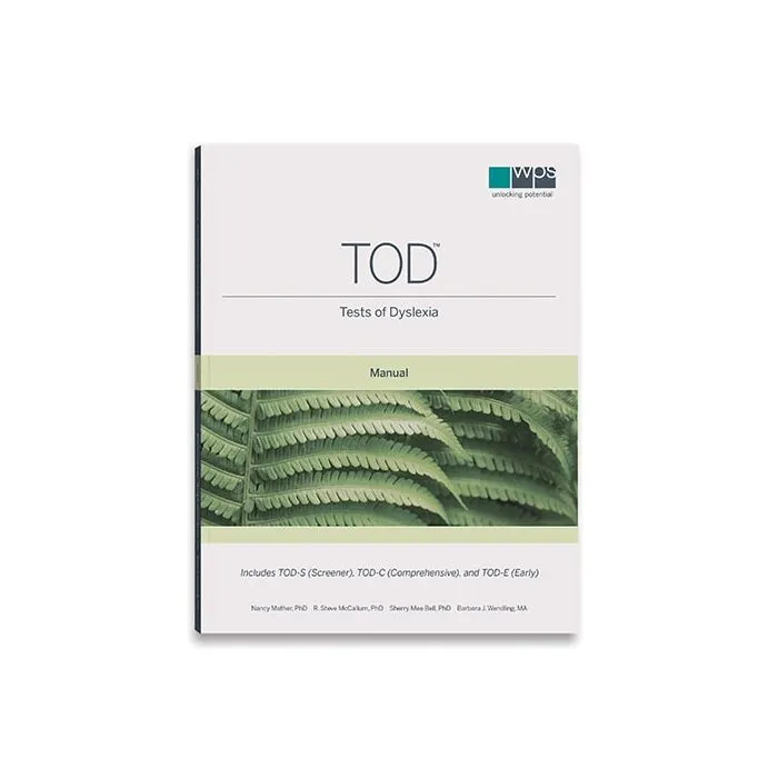 Tests of Dyslexia (TOD) Print Manual