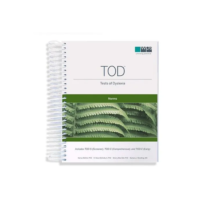 Tests of Dyselxia (TOD) Online Norms
