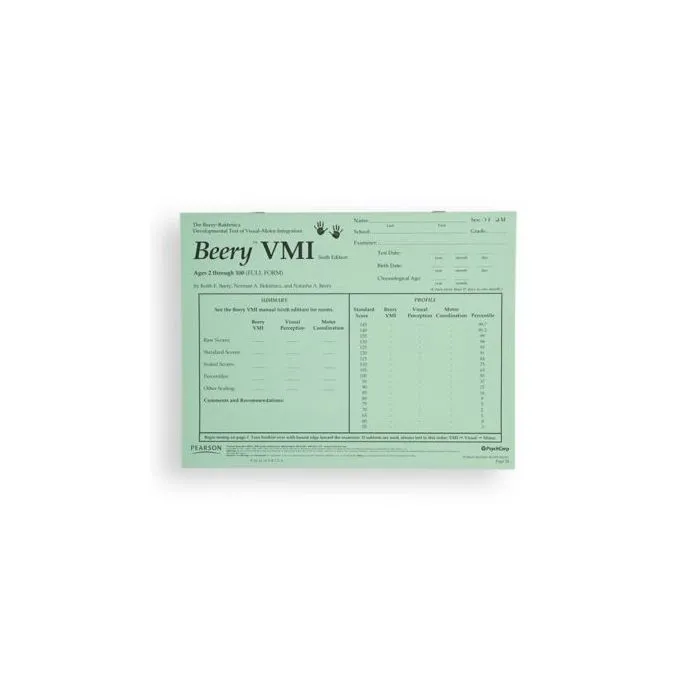 Beery VMI Long Form Test, Sixth Edition (Pack of 100)