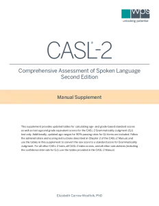 CASL-2 Manual Supplement