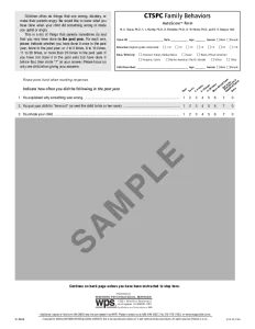 CTS PC Summary Sheet