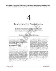 PPA Scale Manual Chapter 4