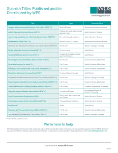 Spanish Titles Flyer