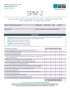(SPM™-2) Sensory Processing Measure, Second Edition and SPM-2 Quick Tips™