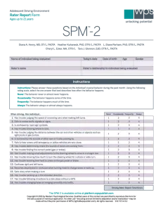 SPM-2 Adolescent Driving Environmental Forms