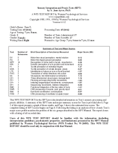 SIPT Test Report